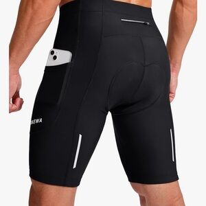 BIKEWA Men’s Padded Cycling Shorts, Size XL